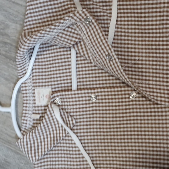 Analogie Geometric Dress Short Sleeve - Cream main image 1